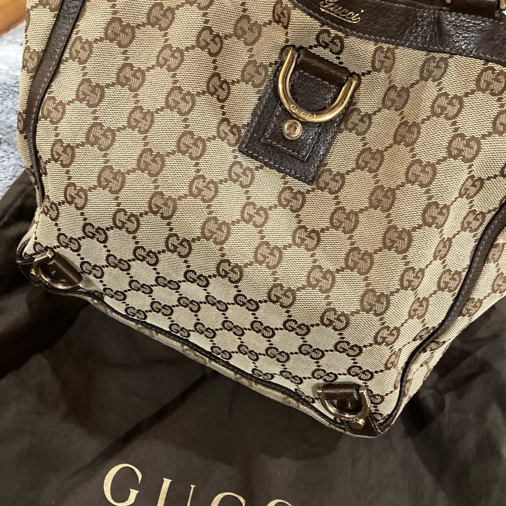 Authentic Vintage Gucci tote photos accurate - Picture 2 of 16